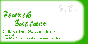 henrik buttner business card